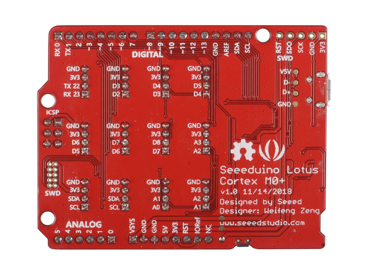Seeeduino Lotus Cortex-M0+ mit Grove-Schnittstellen