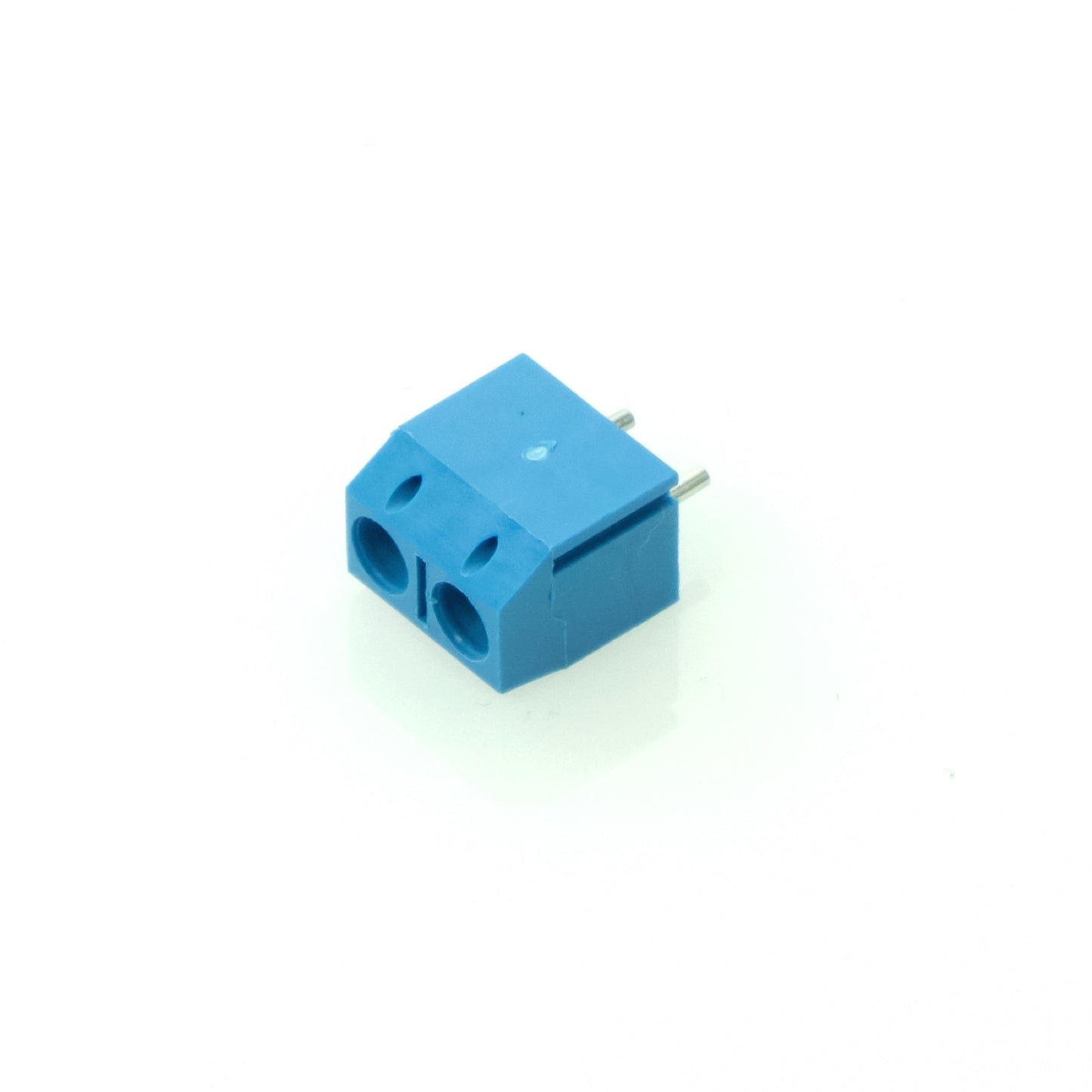 Stackable Screw Terminal Block for PCBs, 2-Pin, Ø 2.5 mm, 5.0mm Spacing, 10-Pack
