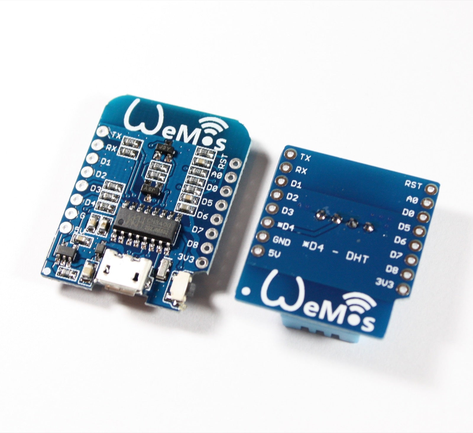 WeMos D1 mini NodeMCU with ESP8266 + DHT Shield | Paradisetronic.com